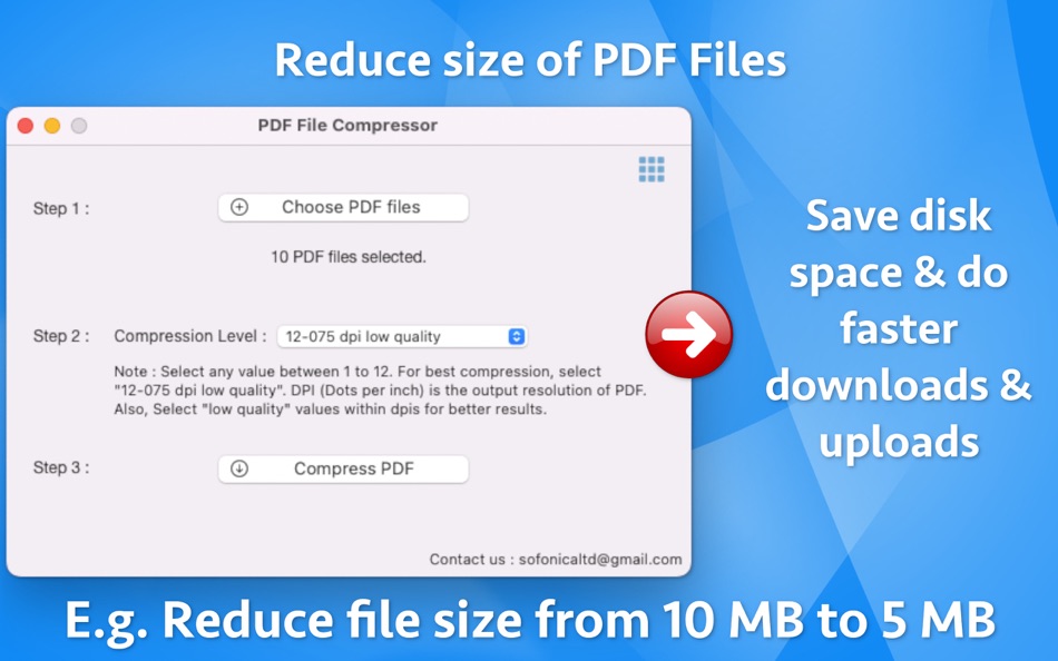 #1. PDF File Compressor (macOS) 由: Nikhil Anshuman