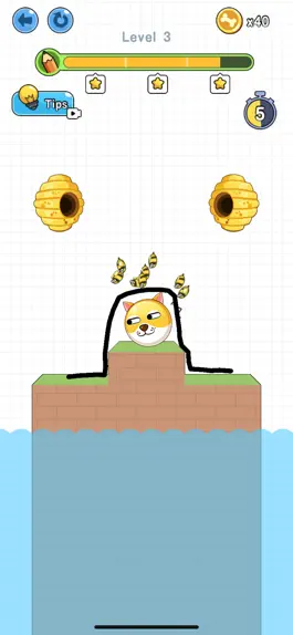 Game screenshot Save The Piggy-Draw Line Game mod apk