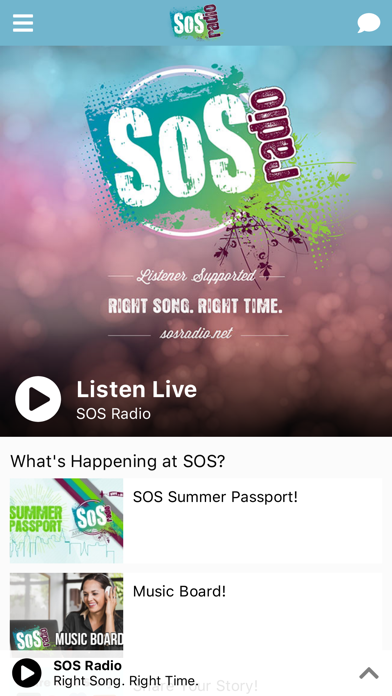 SOS Radio App Screenshot