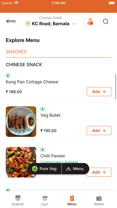 Gourmet Cafe & Bakery Screenshot