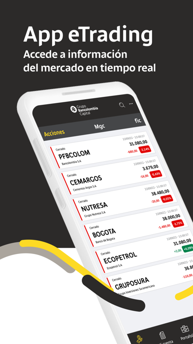 eTrading Bancolombia Screenshot