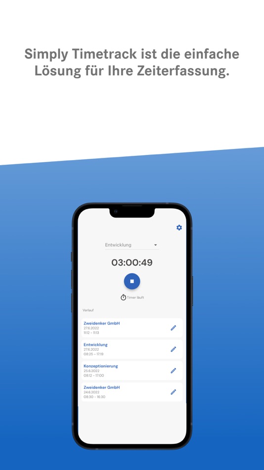 #2. Simply Timetrack (iOS) 由: ZWEIDENKER Holding GmbH