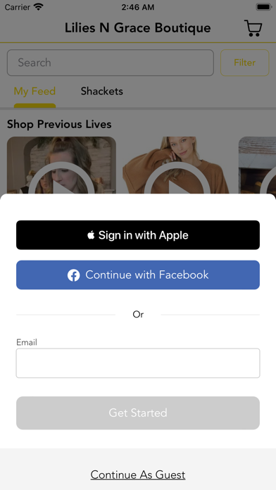 Lilies N Grace Boutique Screenshot