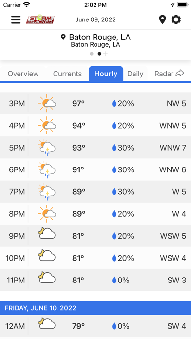 WGMB WVLA Louisiana1st Weather Screenshot