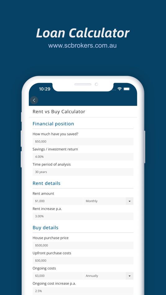 #8. Loan Calculators (iOS) Podle: C & C Finance Pty Ltd