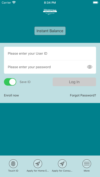 Western State Bank Personal Screenshot