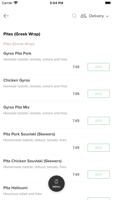 El Greco Food Screenshot
