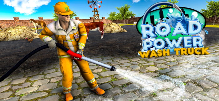 Road Power Wash Truck