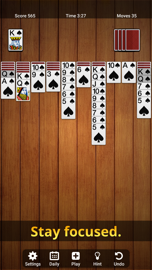 #2. Spider Solitaire : HumbleLogic (iOS) 由: Yongseong Choi