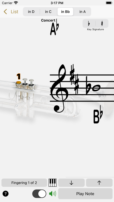 Fingering Brass for iPhone Screenshot