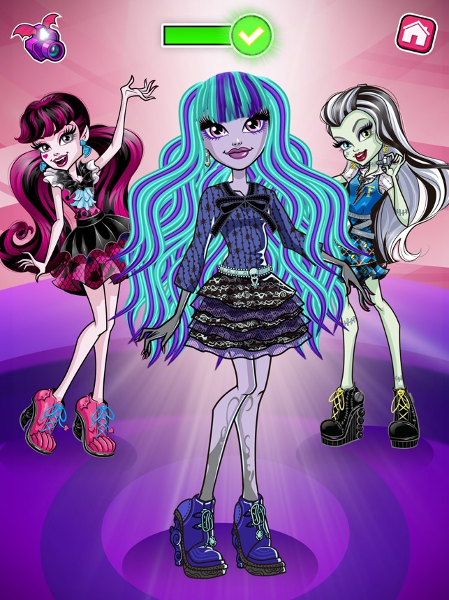 Vestir roupas Spectra Monster High - Jogos para Meninas