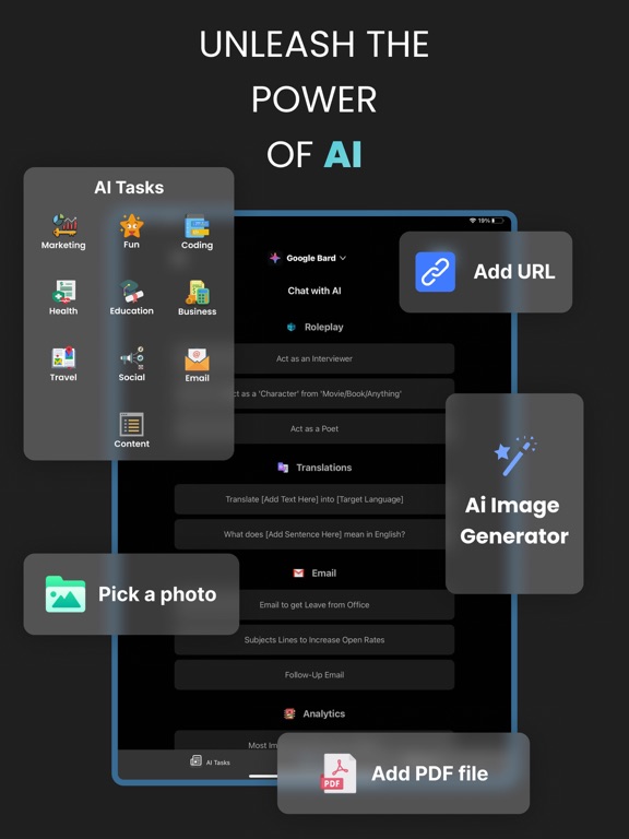 GenAI: AI ChatBot Assistant iPad screenshot 2 - Productivity app