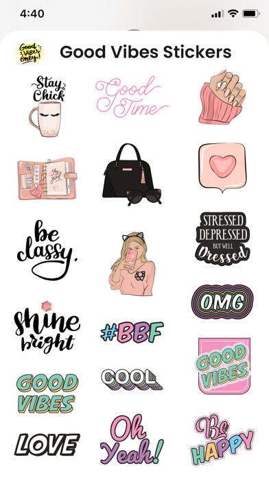 Good Vibes Stickers Screenshot