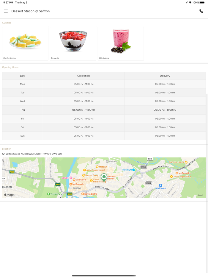 Dessert Station  Saffron