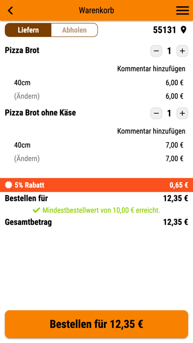 Pizza Pasta Mainz Screenshot