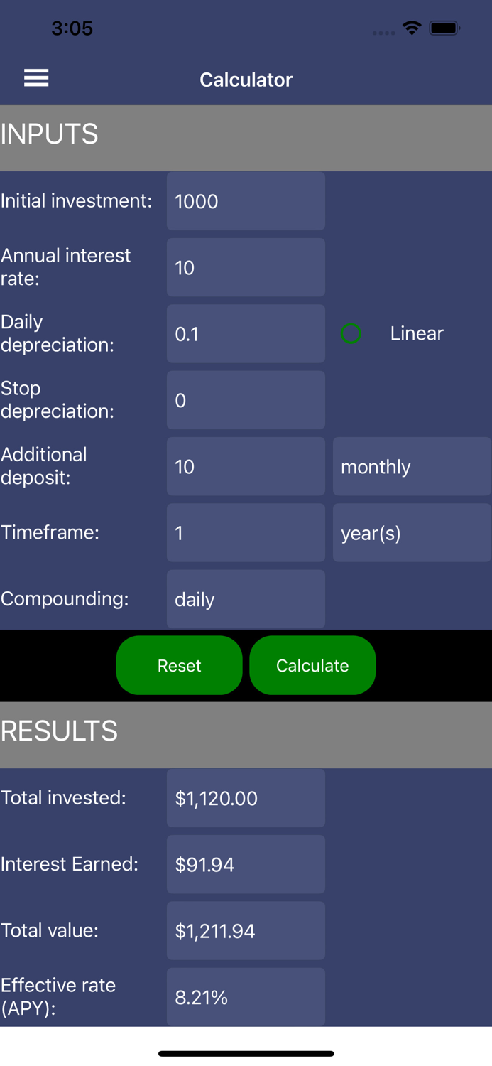 Compound Interest Calc.