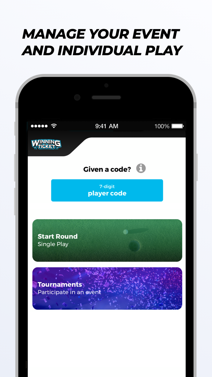 Winning Ticket - Events and GPS