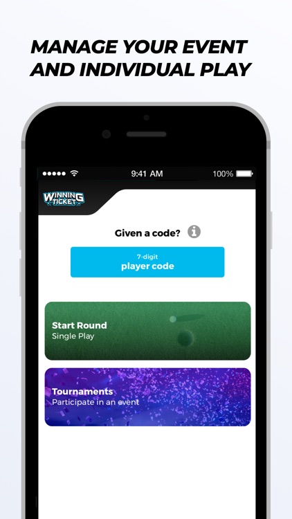 Winning Ticket - Events & GPS