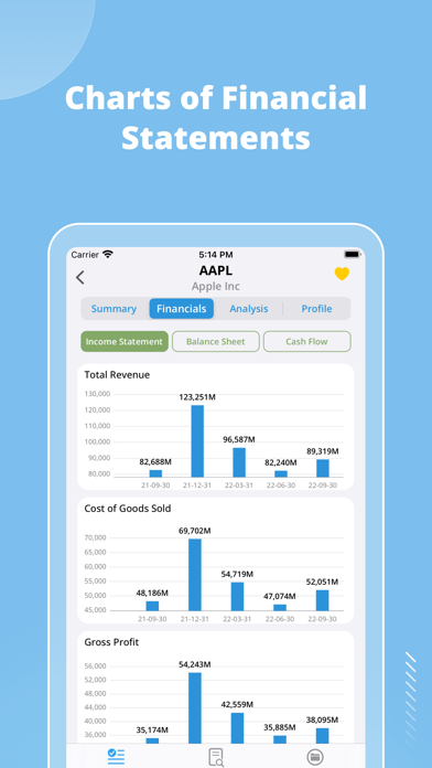 InStock: Stock Market Screenshot