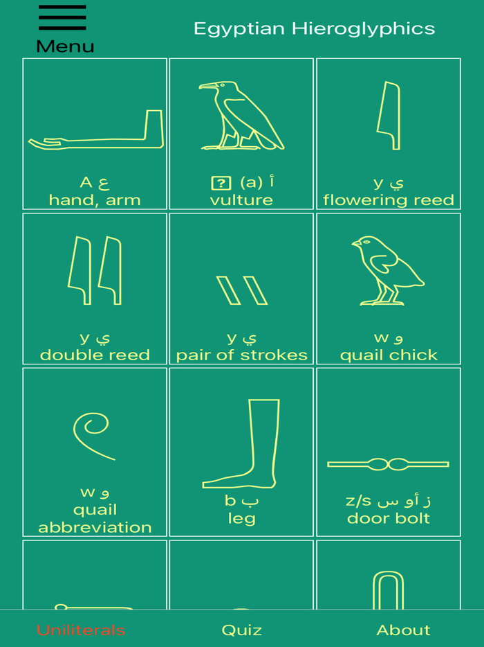 Nile Valley Hieroglyphs  More