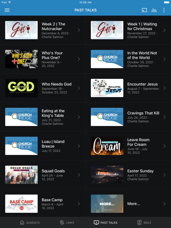 Church on the Ridge iPad screenshot 3 - Lifestyle app