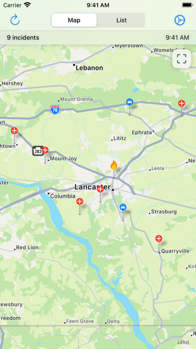 Screenshot #1 pour Lancaster County Incidents