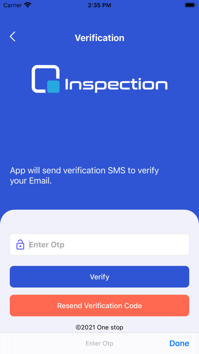 OneStop Inspection Screenshot