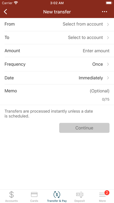 Millyard Bank Mobile Banking Screenshot