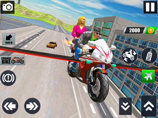 Flying Bike: Taxi Simulator