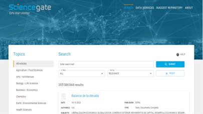 Sciencegate Mobile Screenshot