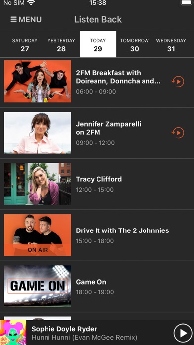 RTÉ Radio Player Screenshot