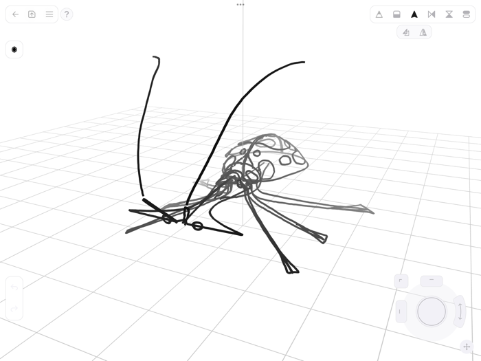 Feather 3D sketchbook