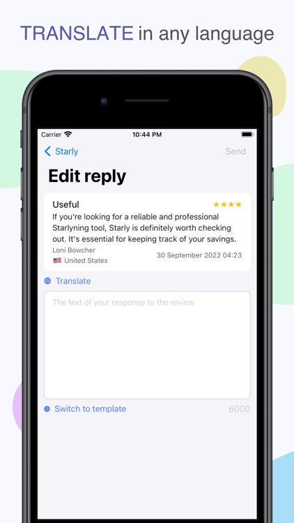 Starly: reviews, reply to apps