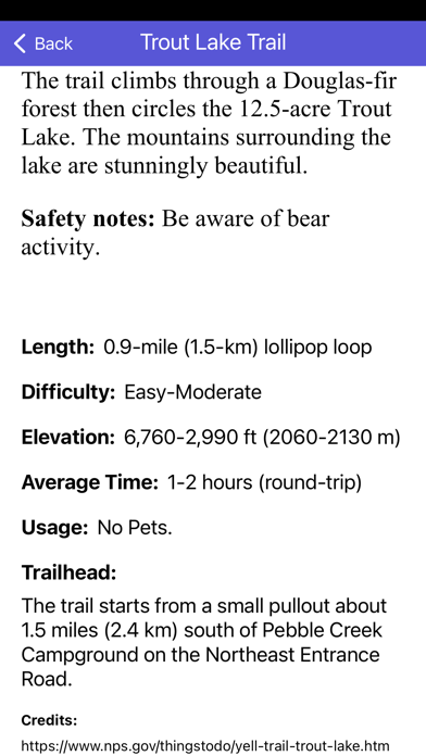 Yellowstone Nat'l Park Tour Screenshot