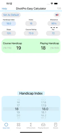 Game screenshot DivotPro -World Golf Handicap mod apk