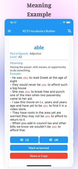 Game screenshot IELTS Vocabulary - 2023 apk