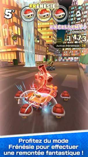 Capture d'écran de Mario Kart Tour sur iPhone 7