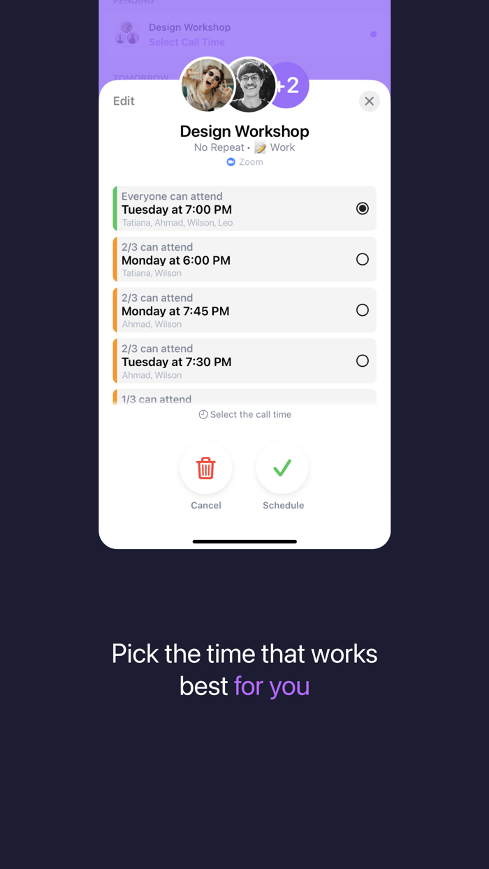 Orbit Call Scheduler