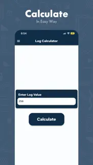 logarithm calculator for log iphone screenshot 2