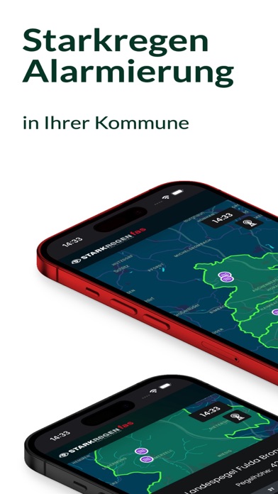 Starkregen App Screenshot