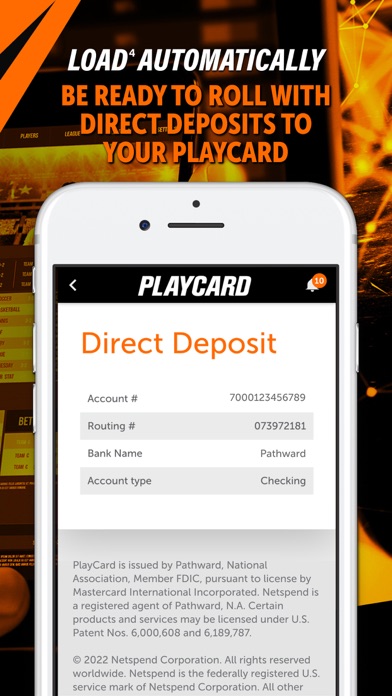 PlayCard Debit Mastercard® Screenshot