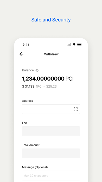 Paycoin Global Wallet Screenshot
