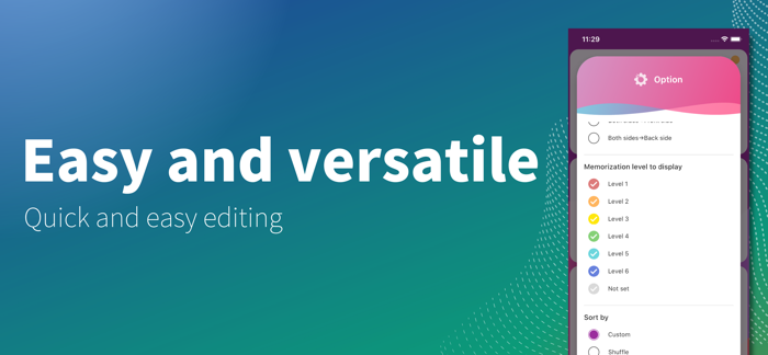 Flashcards maker - Easy to use