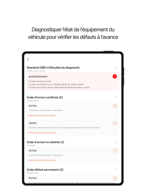 Screenshot #6 pour Infocar - diagnostic OBD2 ELM