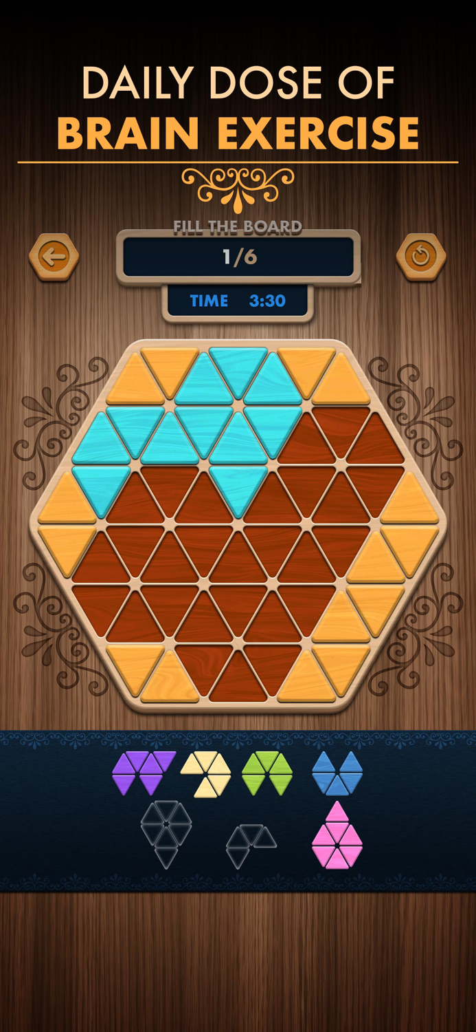 Woody Poly Block Hexa Triangle