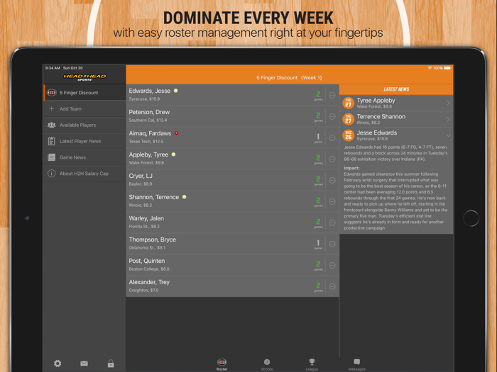 H2H College Basketball