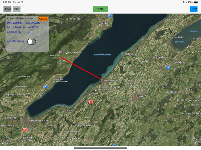 GPS tracking Speed Distance