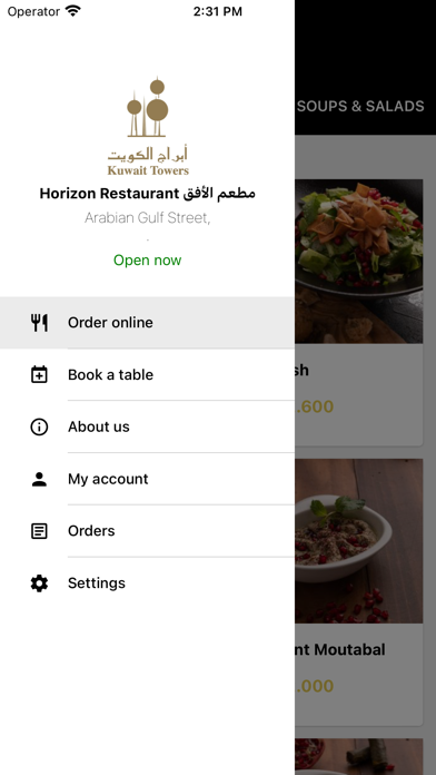 KT Restaurants Screenshot