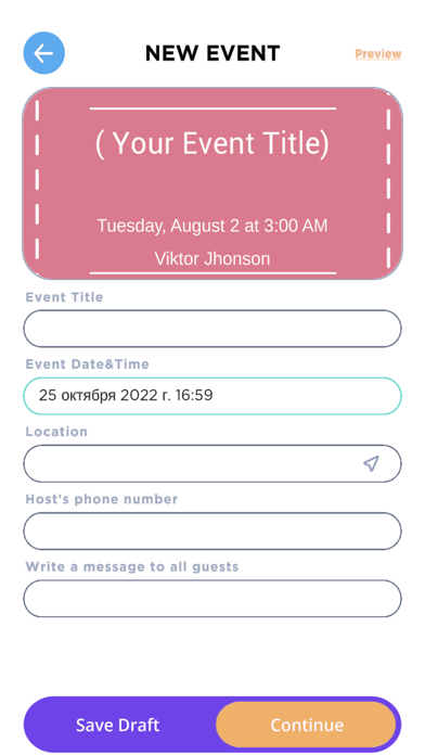 Invitation Maker & Party Flyer Screenshot