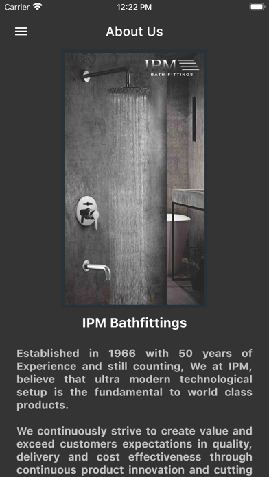IPM Bath Fittings Screenshot